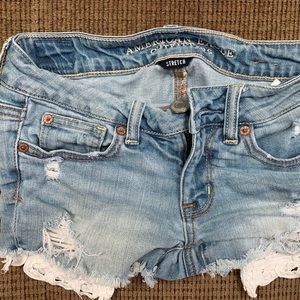 Denim Low Rise Stretch American Eagle Shorts